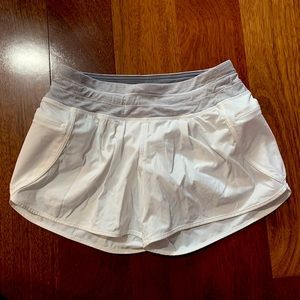 LuLuLemon White Swim/Athletic Shorts